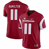 Arkansas Razorbacks 11 Cobi Hamilton Red College Football Jersey Dzhi,baseball caps,new era cap wholesale,wholesale hats